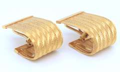 LADIES 22 KT YELLOW GOLD CLIP ON EARRINGS