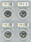 4 Superb PCGS PR67 graded 1962 Franklin Half Dollars