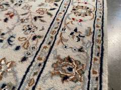 SILK & WOOL PERSIAN NAIN RUNNER 10'