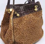 Vintage Bottega Veneta Animal Print Purse