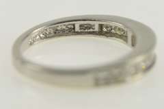 14K White Gold 0.75 Ct Princess Cut Diamond Wedding Band Ring