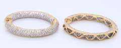 Favorite 18kt Pave Diamond Hoop Earrings
