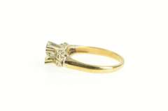 14K Yellow Gold 4.0mm Vintage NOS 1950's Engagement Setting Ring