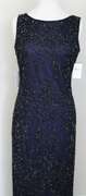 Stylish Navy Color Evening Dress