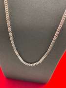 14K WHITE GOLD CURB LINK CHAIN