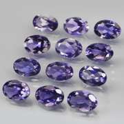 Gorgeous 4.46ct high luster blue violet Iolite set