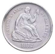 1872-S Seated Liberty Half Dime