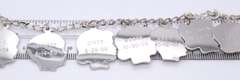 Vintage Sterling Silver Bracelet with 10 Signed Charms