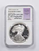 PF69 UCAM 1990-S American Silver Eagle Signed Jones NGC
