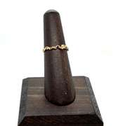 Minimalist Swirl 14Kt Yellow Gold Ring