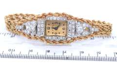 LADIES ANTIQUE HAMILTON DIAMOND WATCH