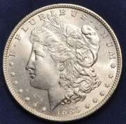 1885-O Morgan Silver Dollar, BU.
