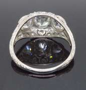 Vintage 2.32CTW Diamond Cocktail Ring made in Platinum