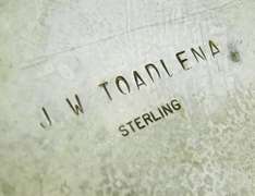 J.W. Toadlena Native American Sterling Turquoise Necklace