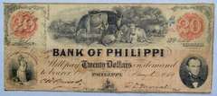 $20 Bank of Philippi 1859 West Virginia Note
