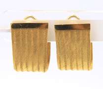 LADIES 22 KT YELLOW GOLD CLIP ON EARRINGS