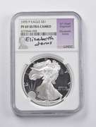 PF69 UCAM 1995-P American Silver Eagle Signed Jones NGC