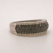 10kt White Gold & Diamond Band Ring