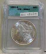 1881-S Morgan Dollar ICG MS-64