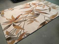 MODERN HAND MADE CARVED RUG 5x8