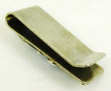 Vintage Navajo Silver Lapis Money Clip