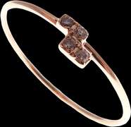 Sliding Double Pair Diamond 18k Rose Gold Ring