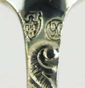 Early 900 Silver Rose Handled Demi-Tasse Spoons