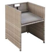 9 Piece Outdoor Dining Furniture Set with Cushions