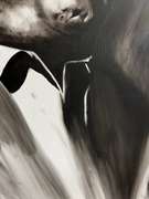 Black and White Contemporary Jazz Painting