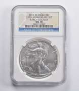MS70 2011-W American Silver Eagle 25th Anniversary ER NGC
