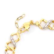 Plated 18KT Yellow Gold Diamond Bracelet