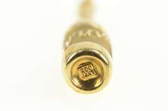 14K Yellow Gold 3D Wine Bottle Vino Celebration Drink Charm/Pendant
