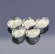 Brilliant 16.77ct natural platinum green Amethyst set