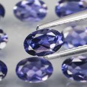Collectors 4.23ct very best blue violet hue Iolite set