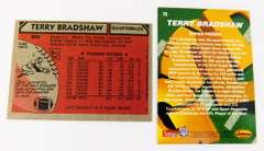 2 Terry Bradshaw Football Cards