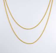 Long, Thin Italian Made Rope Necklace