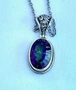 Sterling Silver Mystic Topaz Necklace