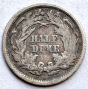 1873 Seated Half Dime