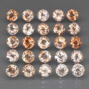 Superb quality 7.47ct 25pc imperial Topaz set