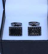 Handsome Pair Jeweled Style Cufflinks By Carelli