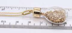 Beautiful Yellow Gold Flaked Gold Pendant on Chain