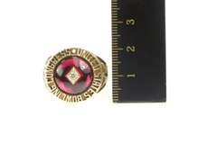 10K Yellow Gold US Bowling Congress 300 Game Diamond Ring