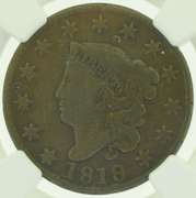 1818 Coronet Head Large Cent NGC G6BN