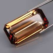 Big 26.72ct bi-color Imperial Topaz