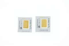Two Pure .999 Gold Bars