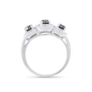 14KT White Gold 1.27ctw Black Diamond Ring
