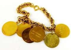 Vintage Gold Filled Charm Bracelet