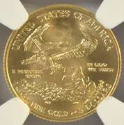 Perfect NGC MS70 graded 2009 $5 American Gold Eagle coin