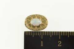 10K Yellow Gold Natural Opal Oval Slide Bracelet Charm/Pendant