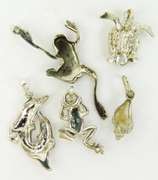 Lot of 5 Sterling Silver Pendants